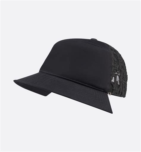 Hybrid Dior Oblique Hat Black Cotton Faille